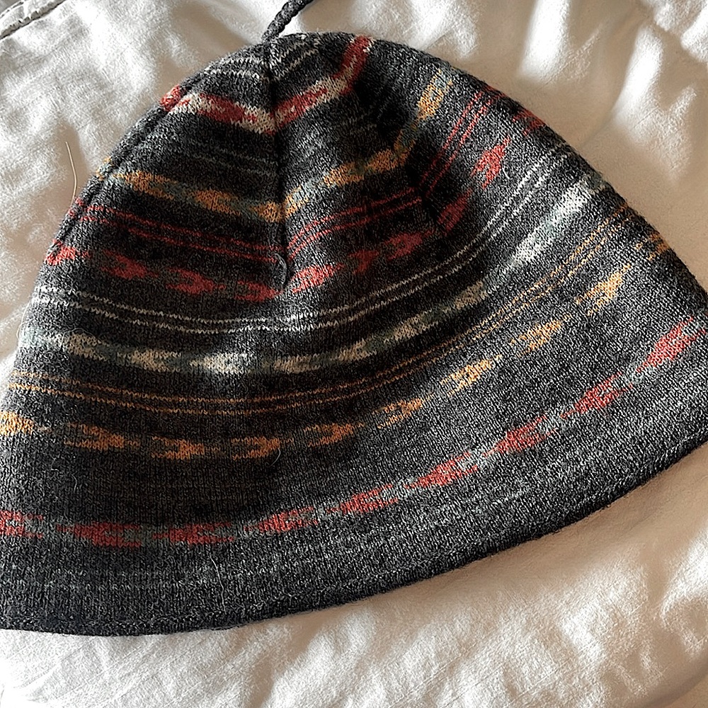 Patagonia Wool Knit Beanie Hat with Tassel